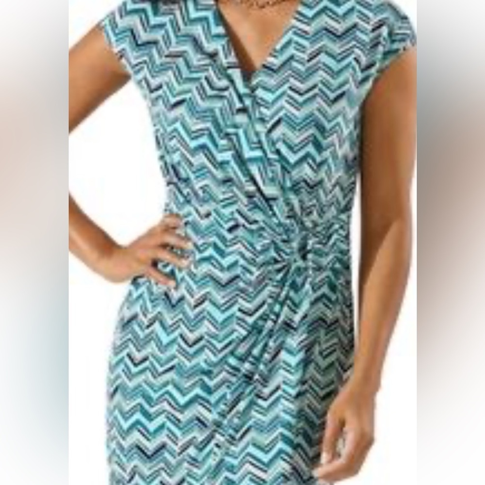 Tommy Bahama Clara Coastline Faux Wrap Dress.